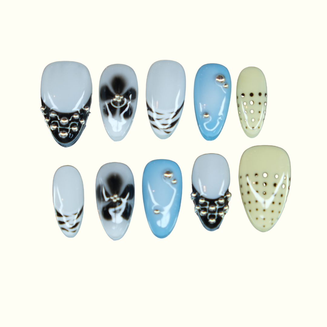 Cool Girl Chaos Y2K Press On Nails