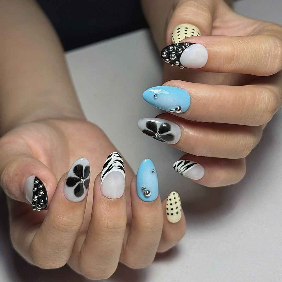 Cool Girl Chaos Y2K Press On Nails