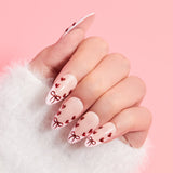 Pretty Please Valentine Press-On Nails | Red Chrome Heart Nails