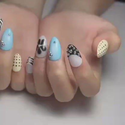Cool Girl Chaos Y2K Press On Nails